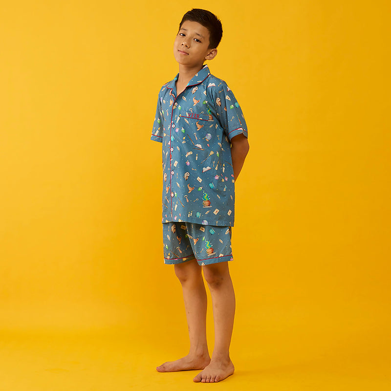 The Great Wizard Pima Shorts Set For Kids