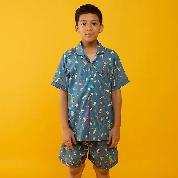 The Great Wizard Pima Shorts Set For Kids