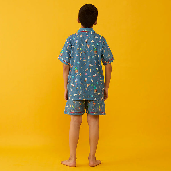 The Great Wizard Pima Shorts Set For Kids
