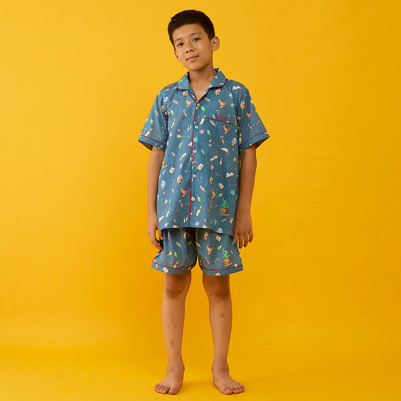 The Great Wizard Pima Shorts Set For Kids