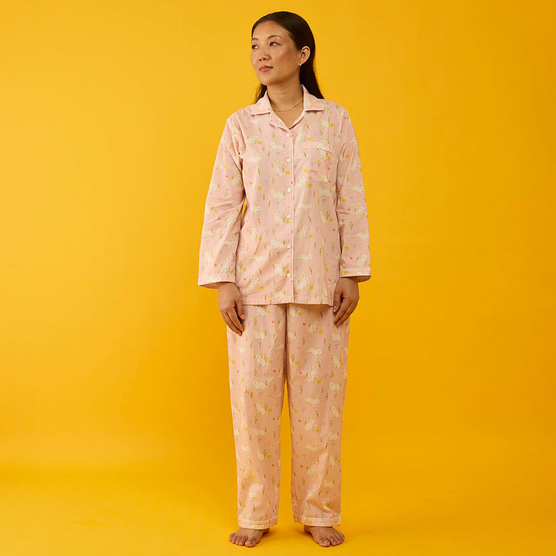 Bunny Hop Pima Pajama Set For Kids
