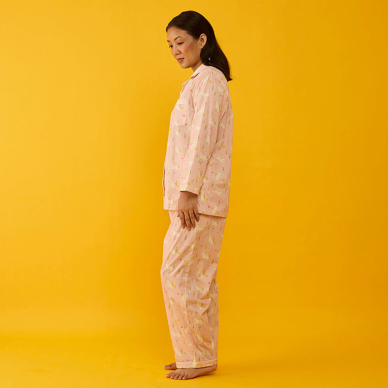 Bunny Hop Pima Pajama Set For Kids