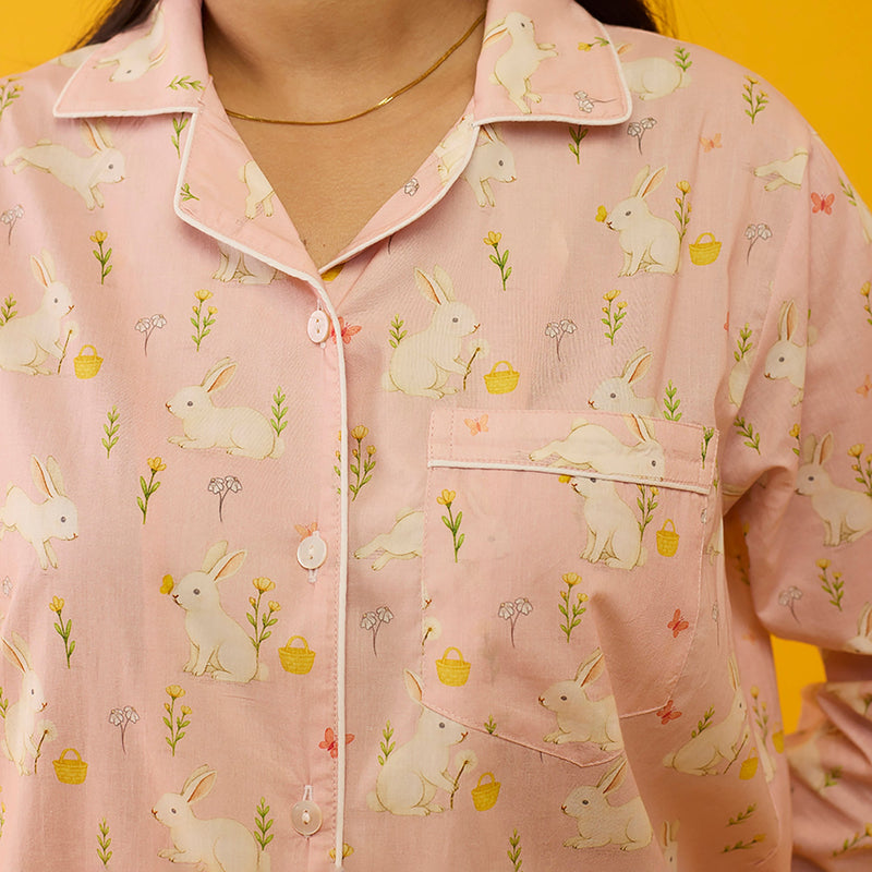 Bunny Hop Pima Pajama Set For Kids