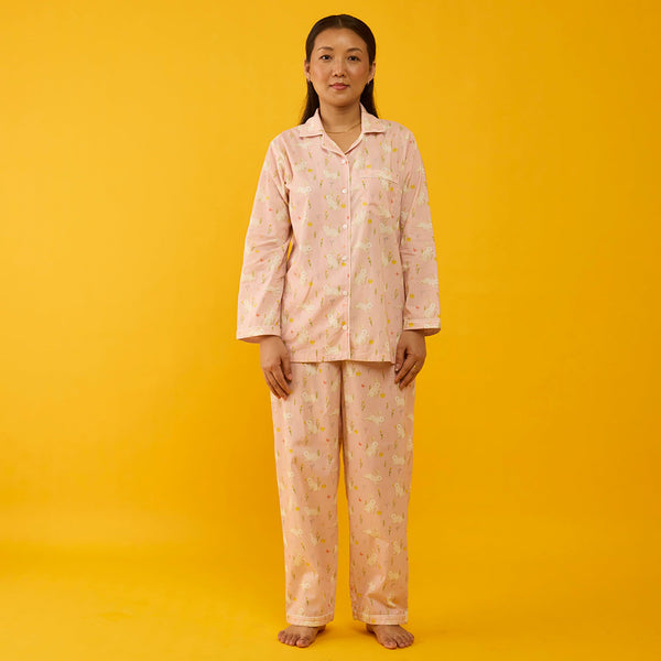 Bunny Hop Pima Pajama Set For Kids