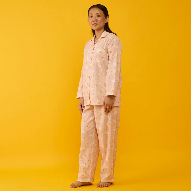 Bunny Hop Pima Pajama Set For Kids