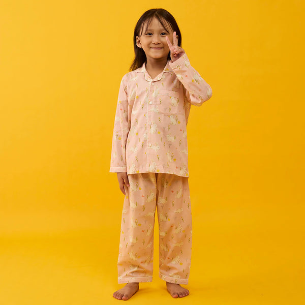 Bunny Hop Pima Pajama Set For Kids
