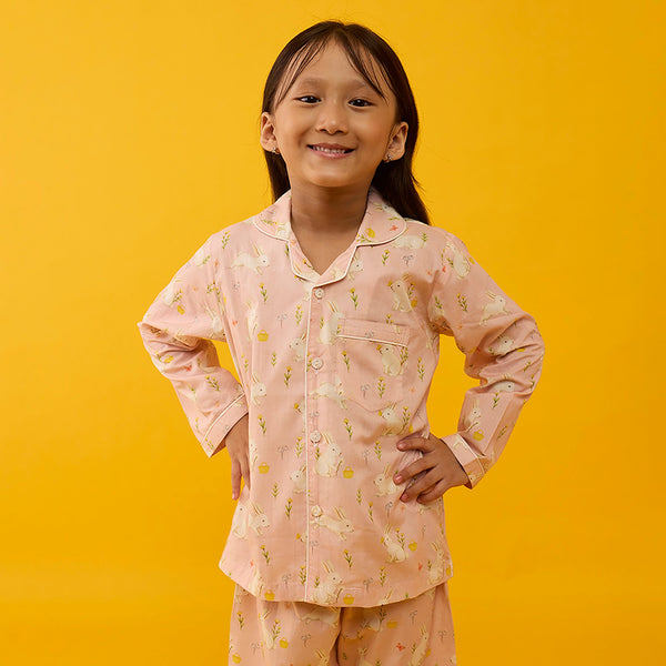 Bunny Hop Pima Pajama Set For Kids