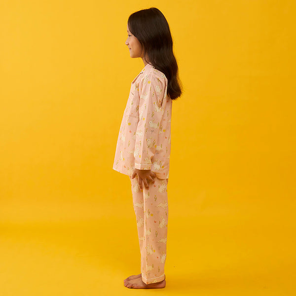 Bunny Hop Pima Pajama Set For Kids