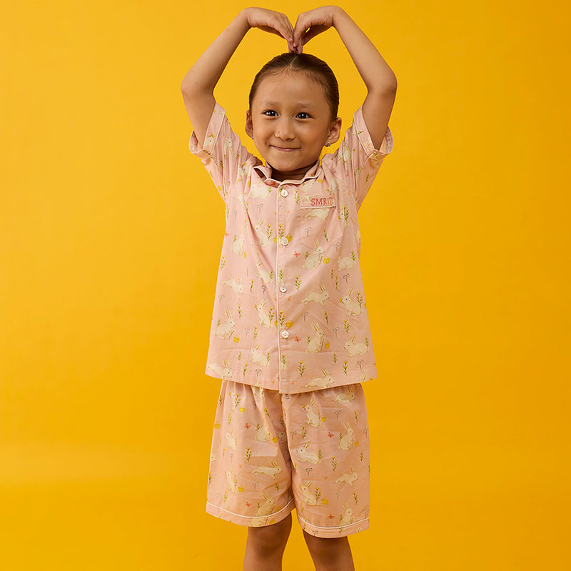 Bunny Hop Pima Shorts Set For Kids