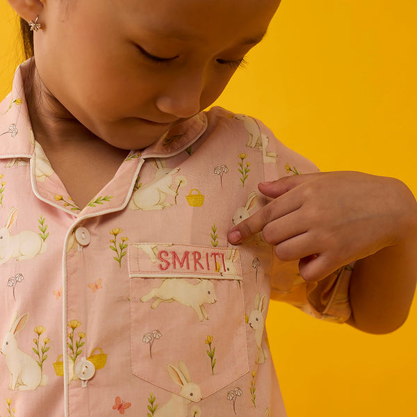 Bunny Hop Pima Shorts Set For Kids