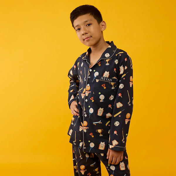 Game On Pima Pajama Set For Kids