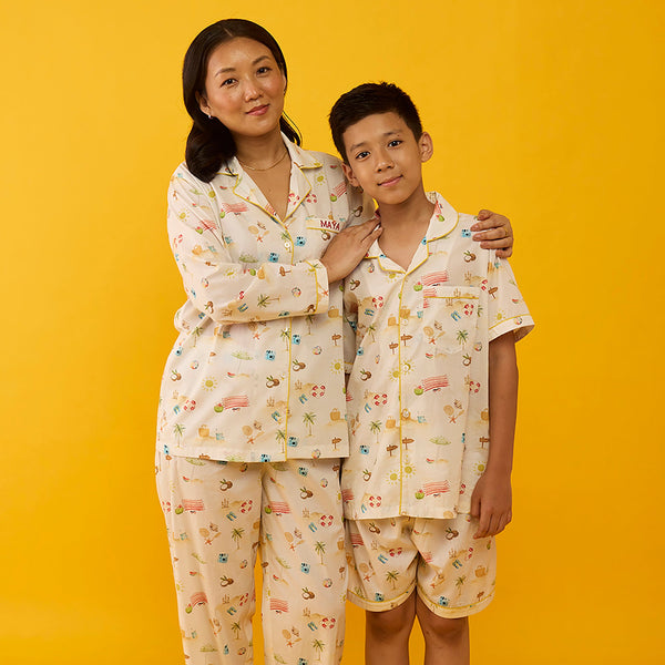 Women Tropical Days Pima Pajama Set
