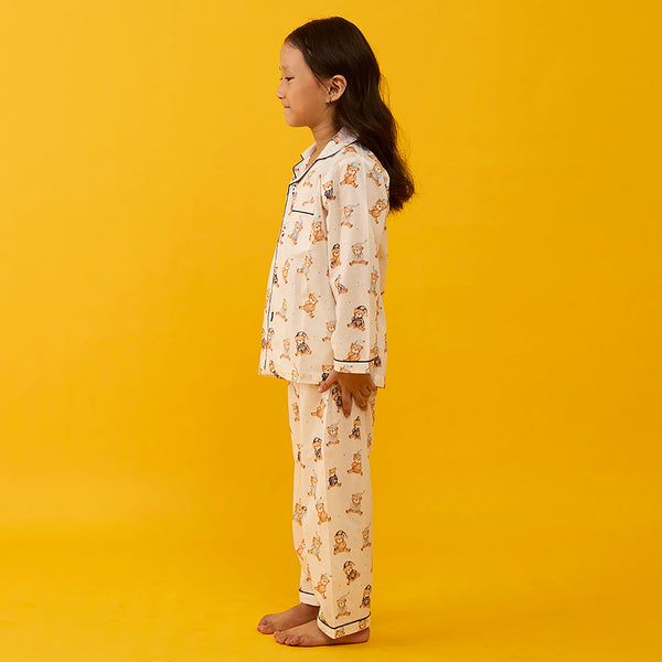 Teddy Hugs Pima Pajama Set For Kids