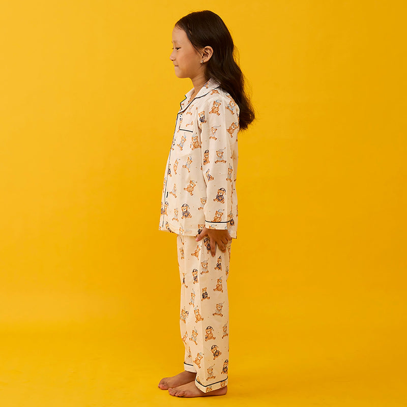 Teddy Hugs Pima Pajama Set For Kids