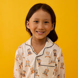 Teddy Hugs Pima Pajama Set For Kids