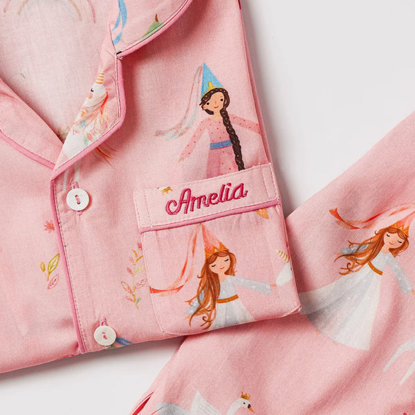 Princess Dreams Pima Shorts Set For Kids