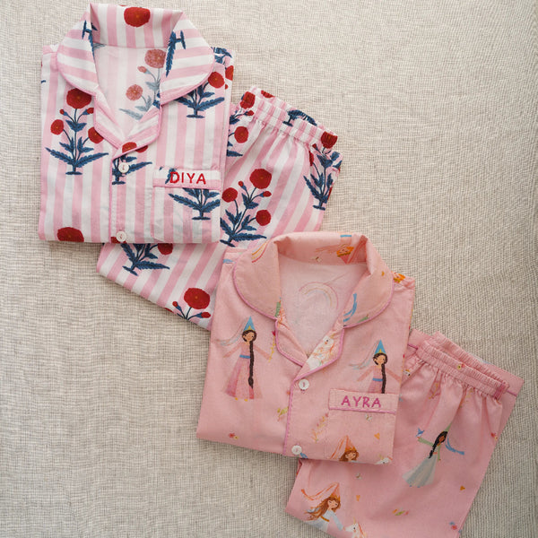 Princess Dreams Pima Shorts Set For Kids