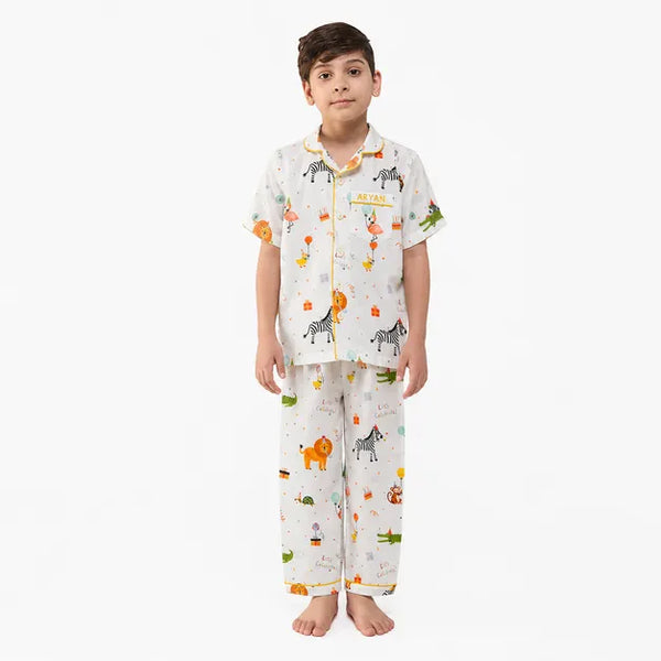 Party Animals Pima Pajama Set For Kids