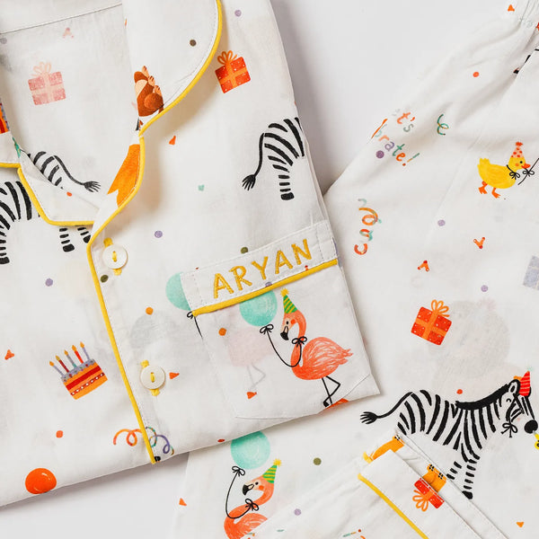 Party Animals Pima Pajama Set For Kids
