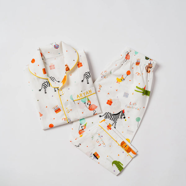 Party Animals Pima Pajama Set For Kids
