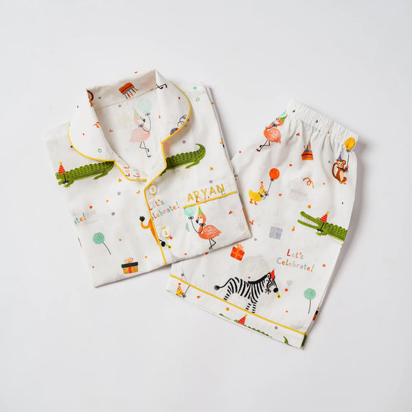 Party Animals Shorts Set For Kids