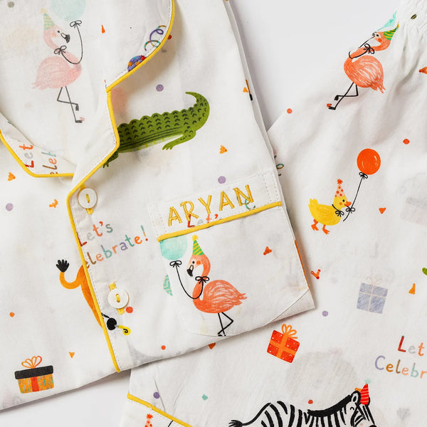 Party Animals Shorts Set For Kids