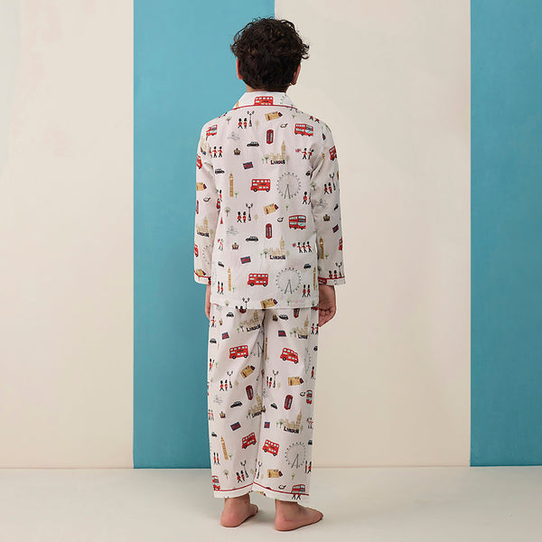 London Dreams Pima Pajama Set For Kids