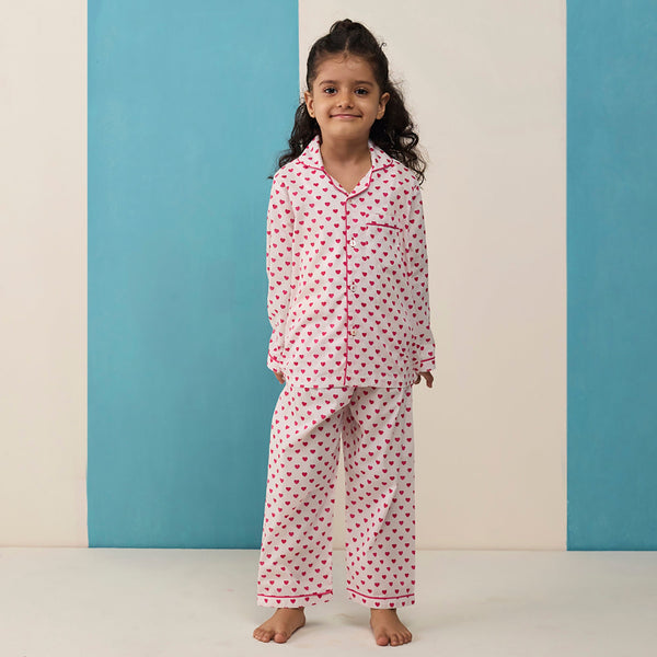 Sweethearts Pima Cotton Pajama Set For Kids