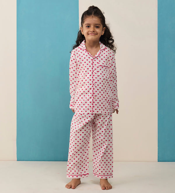 Sweethearts Pima Cotton Pajama Set For Kids