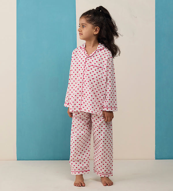 Sweethearts Pima Cotton Pajama Set For Kids