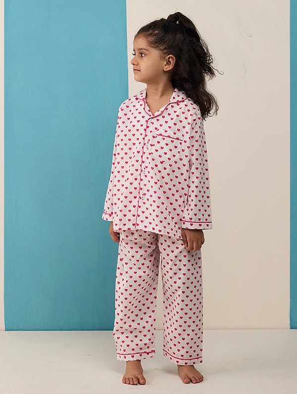Sweethearts Pima Cotton Pajama Set For Kids