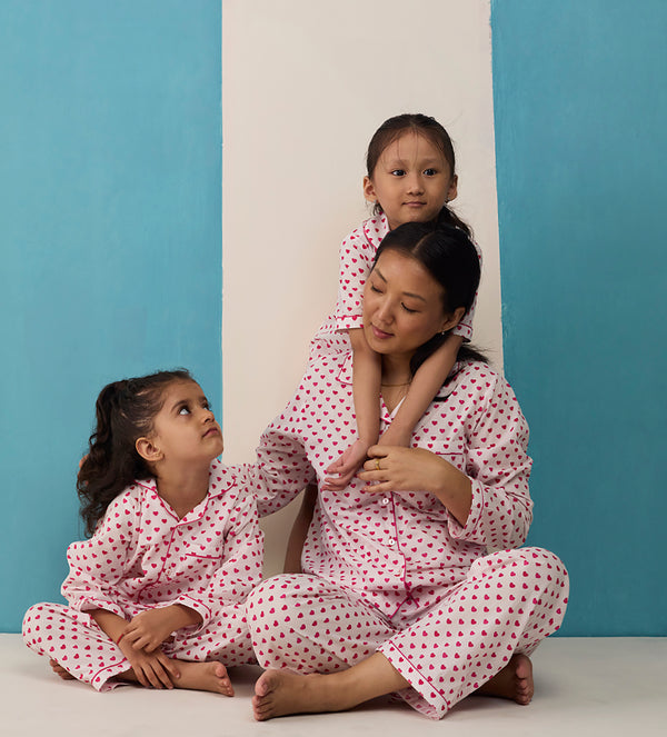 Sweethearts Pima Cotton Pajama Set For Kids
