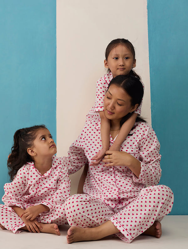 Sweethearts Pima Cotton Pajama Set For Kids