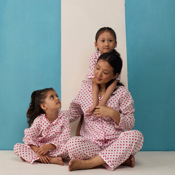 Sweethearts Pima Cotton Pajama Set For Kids