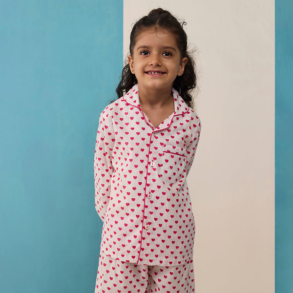 Sweethearts Pima Cotton Pajama Set For Kids