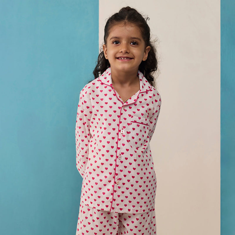 Sweethearts Pima Cotton Pajama Set For Kids
