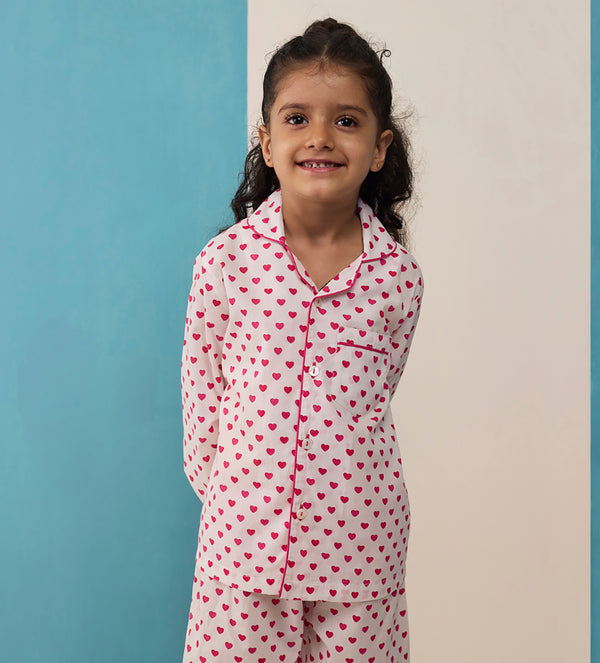 Sweethearts Pima Cotton Pajama Set For Kids