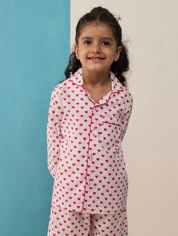 Sweethearts Pima Cotton Pajama Set For Kids