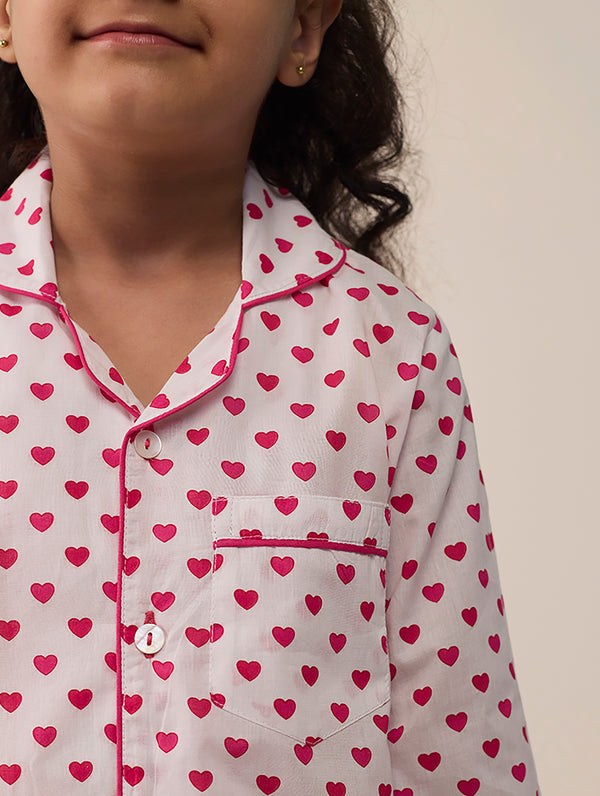 Sweethearts Pima Cotton Pajama Set For Kids