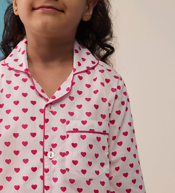 Sweethearts Pima Cotton Pajama Set For Kids