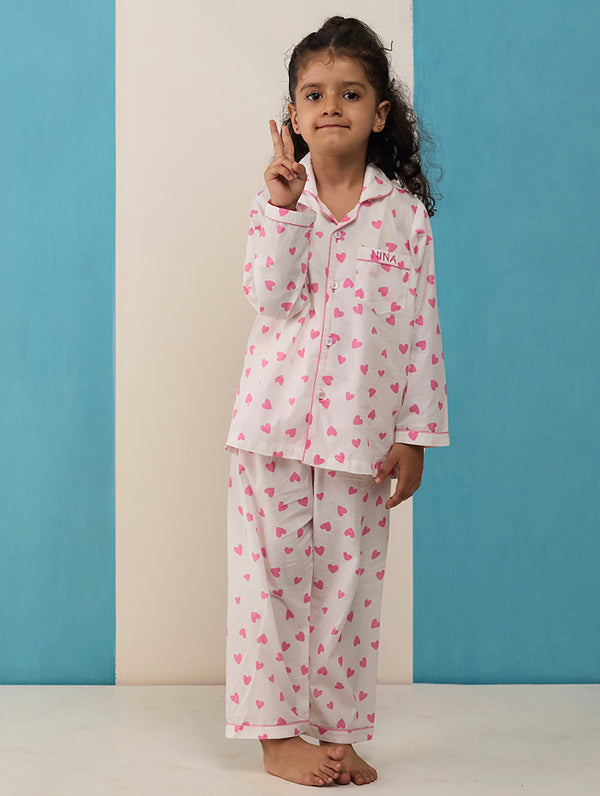 Love Sprinkle Pima Cotton Pajama Set For Kids (Copy)