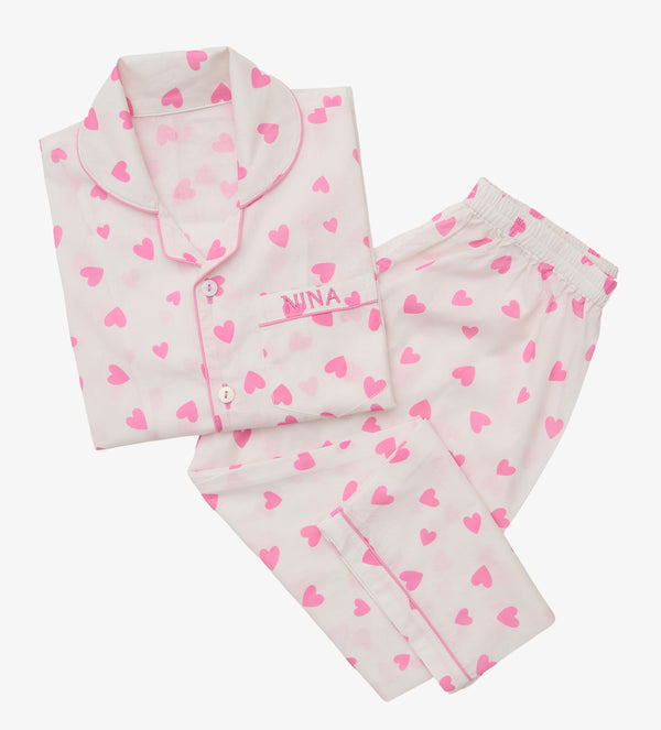 Love Sprinkle Pima Cotton Pajama Set For Kids (Copy)