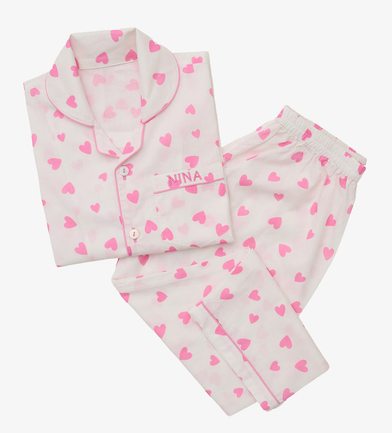 Love Sprinkle Pima Cotton Pajama Set For Kids (Copy)