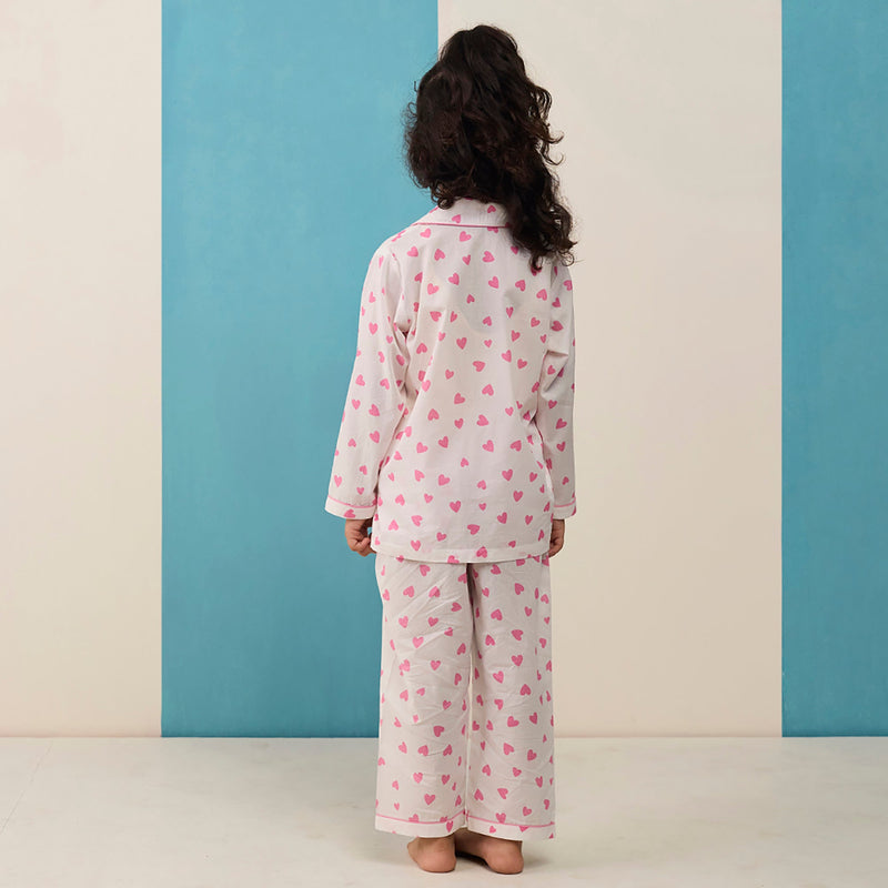 Love Sprinkle Pima Cotton Pajama Set For Kids