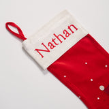 Santa Plays Football Stocking
