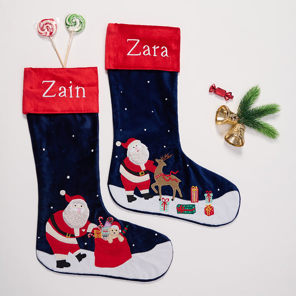 Santa & Reindeer Stocking