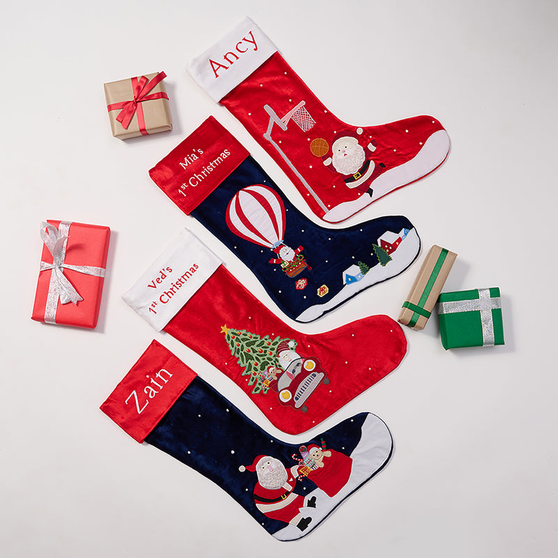 Santa’s Joyride Stocking (Red)