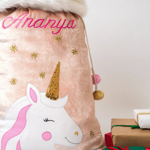 Unicorn Santa Sack