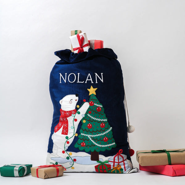 Polar Bear Santa Sack