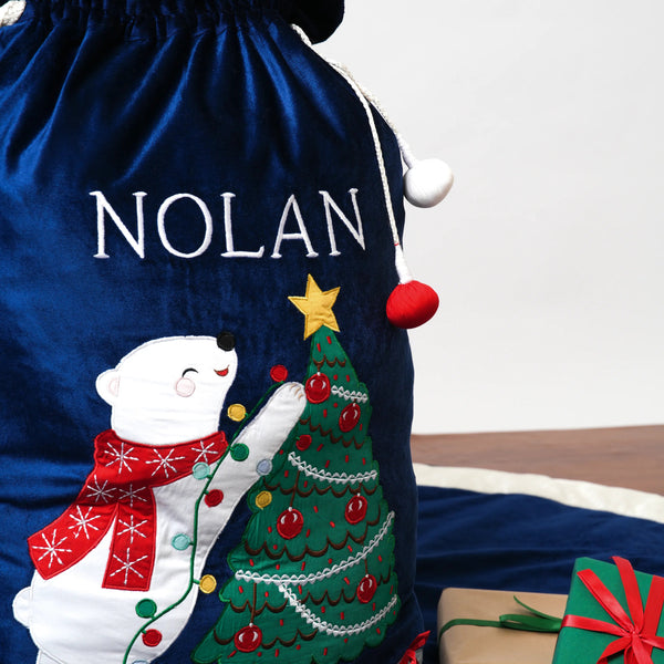 Polar Bear Santa Sack